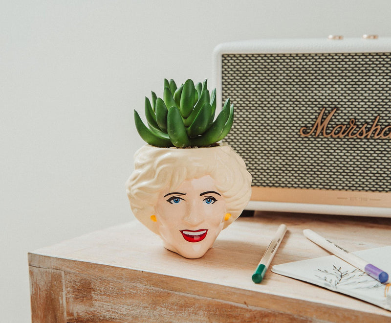 The Golden Girls Rose 3-Inch Ceramic Mini Planter With Artificial Succulent product image 9 of 9
