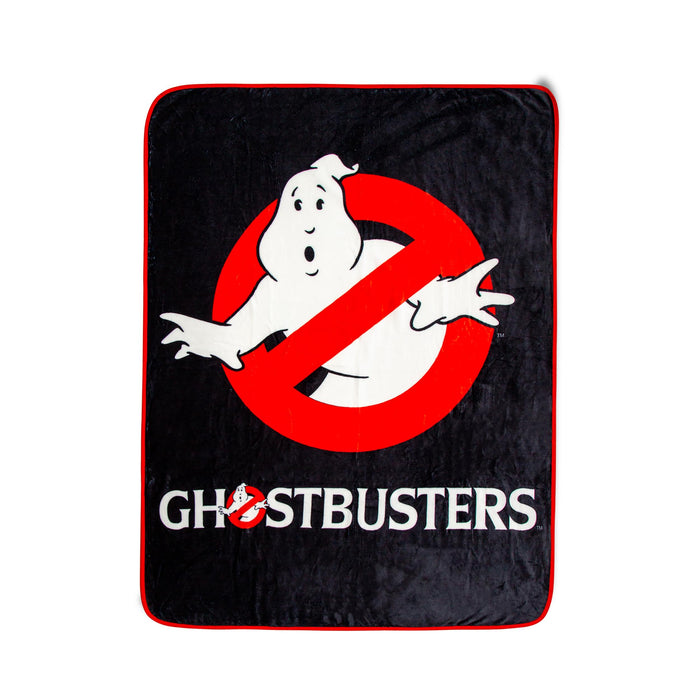 Ghostbusters Logo Raschel Throw Blanket | 45 x 60 Inches