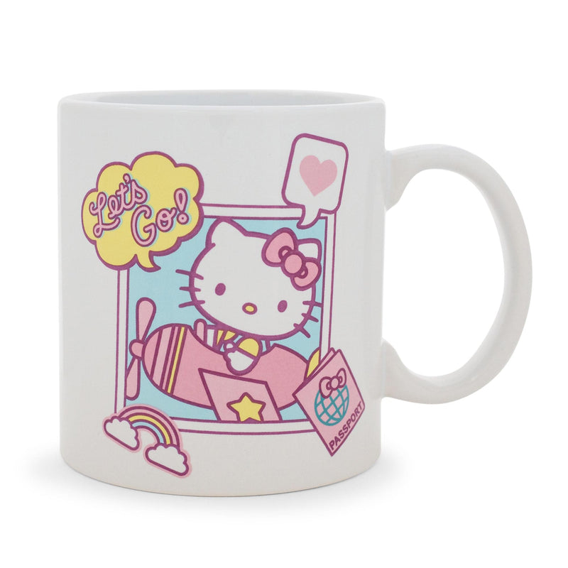Sanrio Hello Kitty "Let's Go" Travel Destination Ceramic Mug | Holds 20 Ounces product image 1 of 8