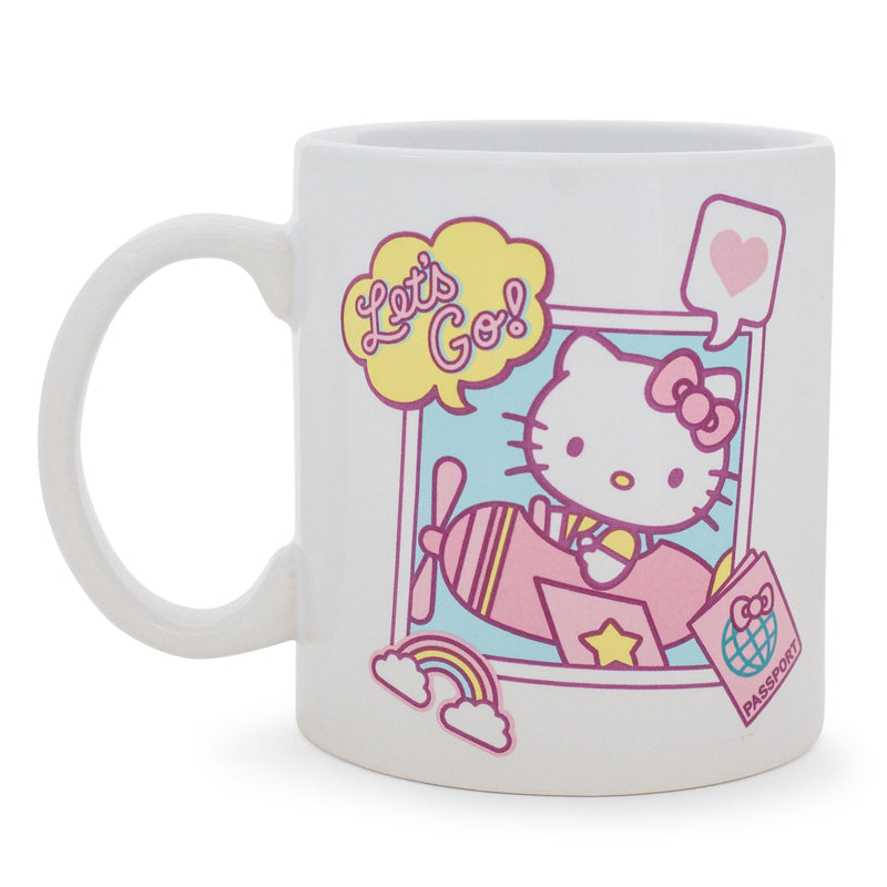 Sanrio Hello Kitty "Let's Go" Travel Destination Ceramic Mug | Holds 20 Ounces product image 2 of 8