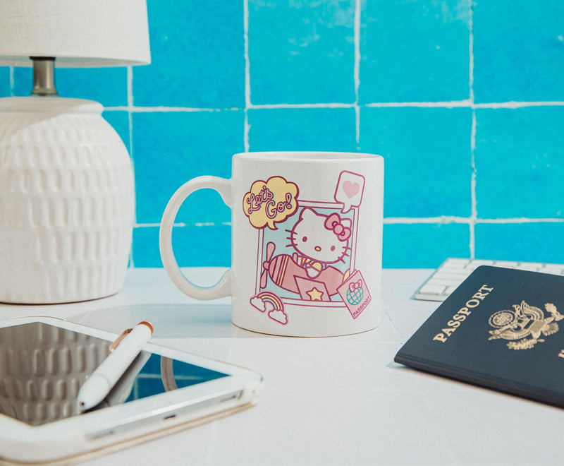 Sanrio Hello Kitty "Let's Go" Travel Destination Ceramic Mug | Holds 20 Ounces product image 3 of 8