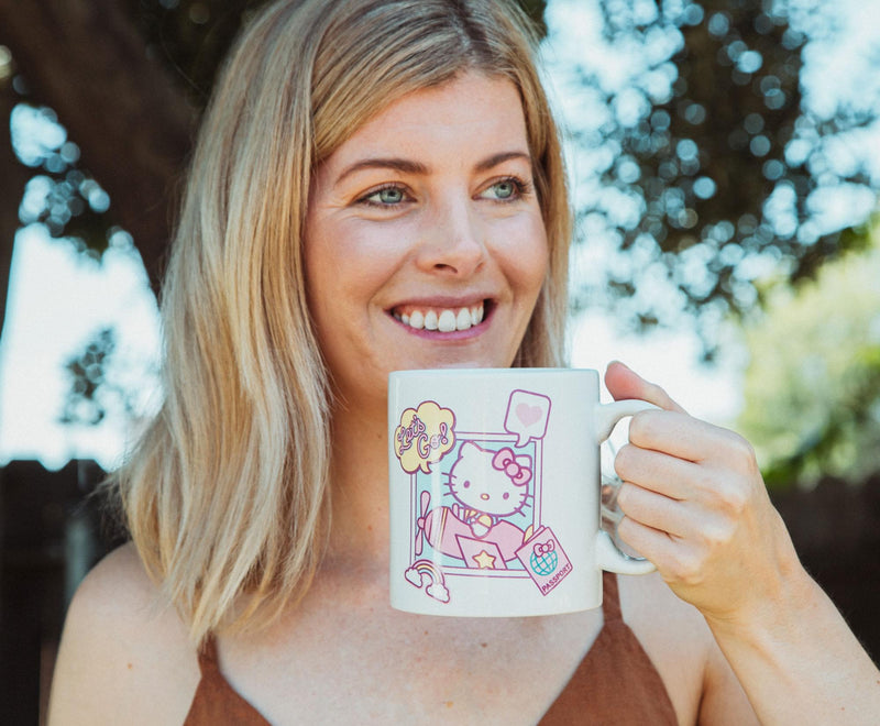 Sanrio Hello Kitty "Let's Go" Travel Destination Ceramic Mug | Holds 20 Ounces product image 4 of 8