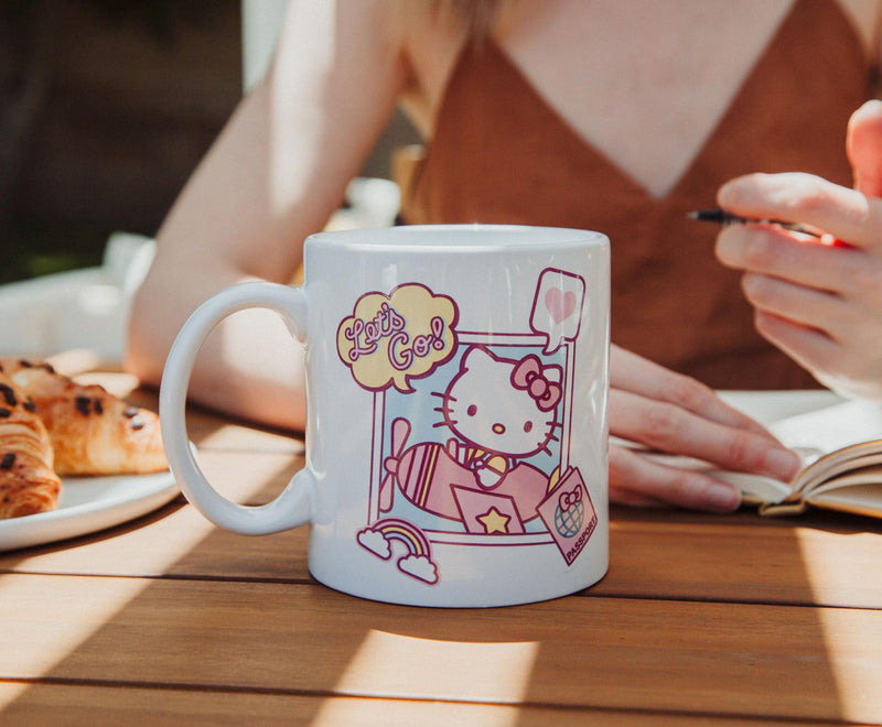 Sanrio Hello Kitty "Let's Go" Travel Destination Ceramic Mug | Holds 20 Ounces product image 5 of 8