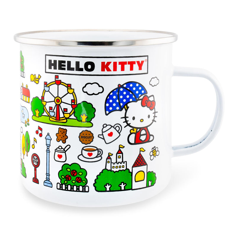 Sanrio Hello Kitty Destination Town Enamel Camper Mug | Holds 21 Ounces product image 1 of 9
