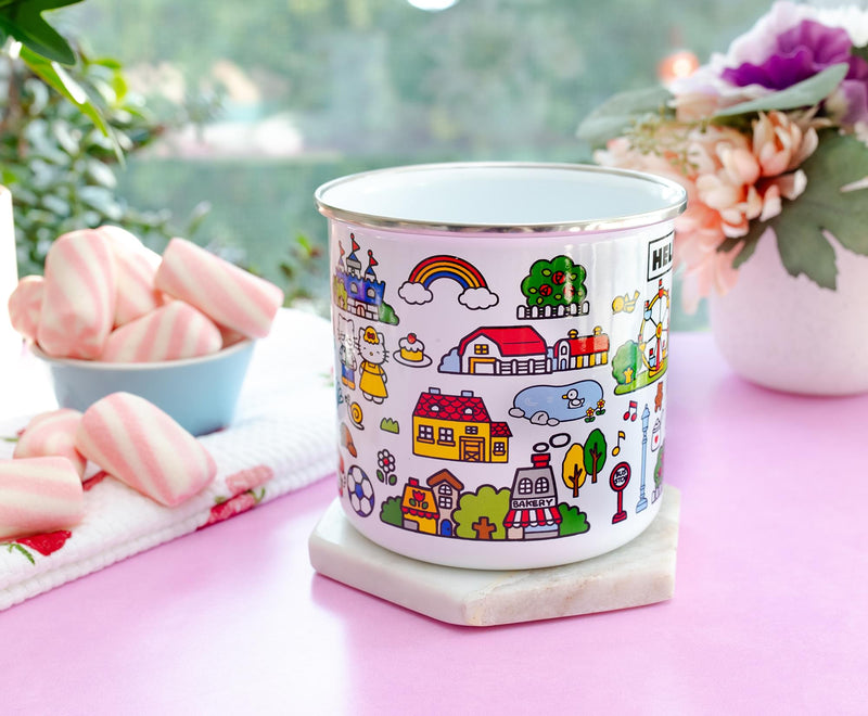 Sanrio Hello Kitty Destination Town Enamel Camper Mug | Holds 21 Ounces product image 5 of 9