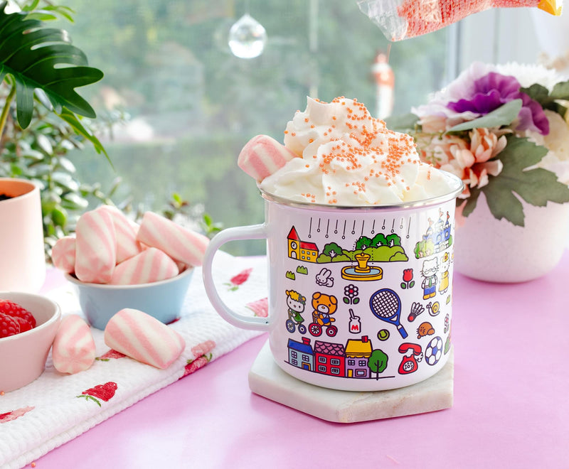 Sanrio Hello Kitty Destination Town Enamel Camper Mug | Holds 21 Ounces product image 8 of 9