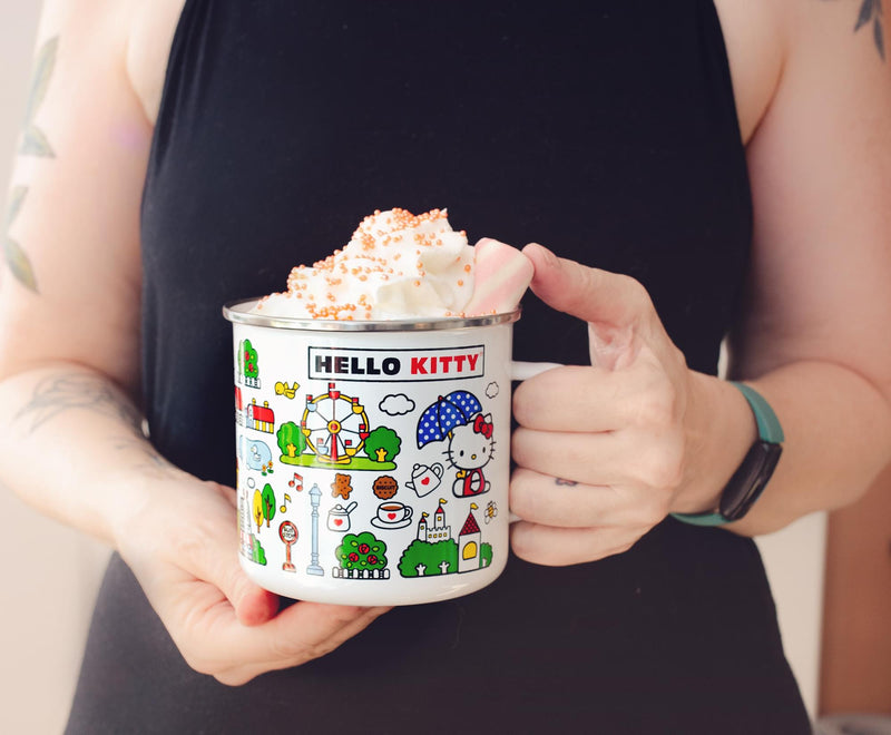 Sanrio Hello Kitty Destination Town Enamel Camper Mug | Holds 21 Ounces product image 9 of 9