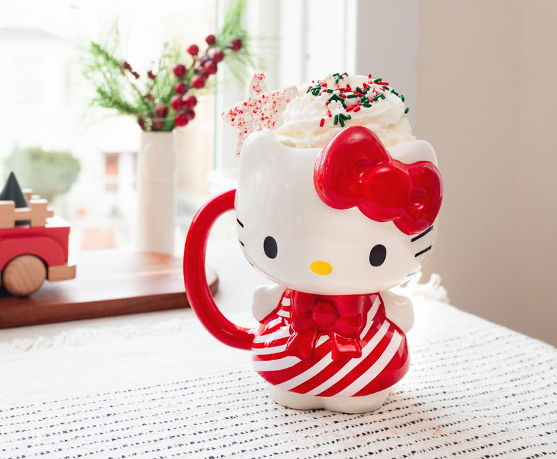 Sanrio Hello Kitty Candy Cane Dress 3D Sculpted Ceramic Mug | Holds 20 Ounces product image 9 of 9