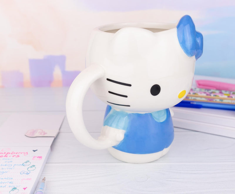 Sanrio Hello Kitty Blue Sculpted Ceramic Mug | Holds 20 Ounces product image 5 of 7