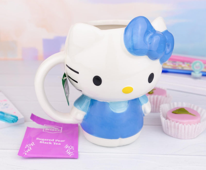 Sanrio Hello Kitty Blue Sculpted Ceramic Mug | Holds 20 Ounces product image 6 of 7