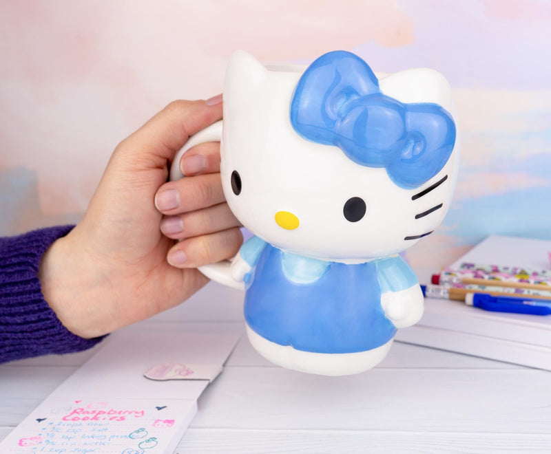 Sanrio Hello Kitty Blue Sculpted Ceramic Mug | Holds 20 Ounces product image 7 of 7