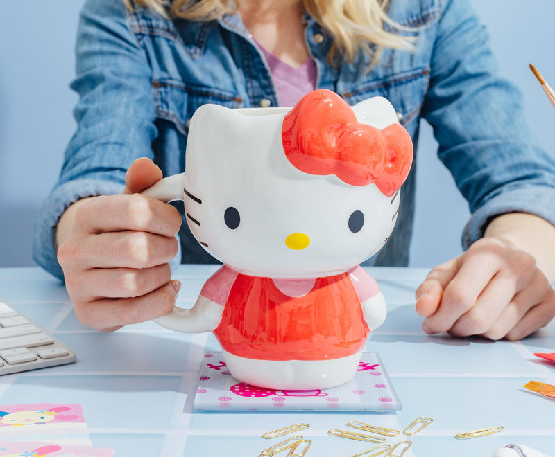 Sanrio Hello Kitty Red Dress Sculpted Ceramic Mug | Holds 20 Ounces product image 6 of 10