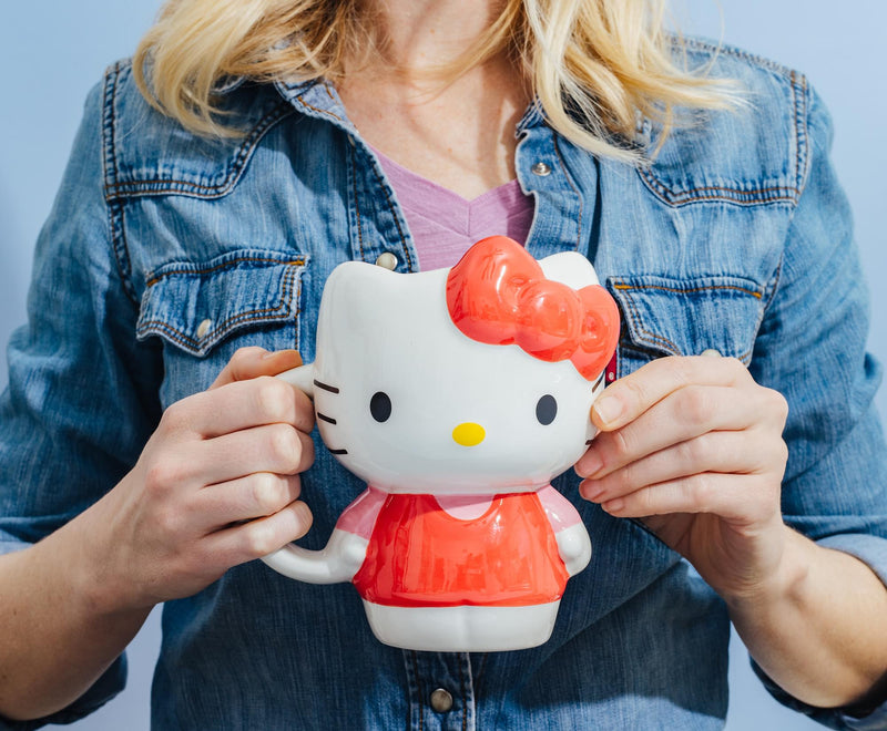 Sanrio Hello Kitty Red Dress Sculpted Ceramic Mug | Holds 20 Ounces product image 9 of 10
