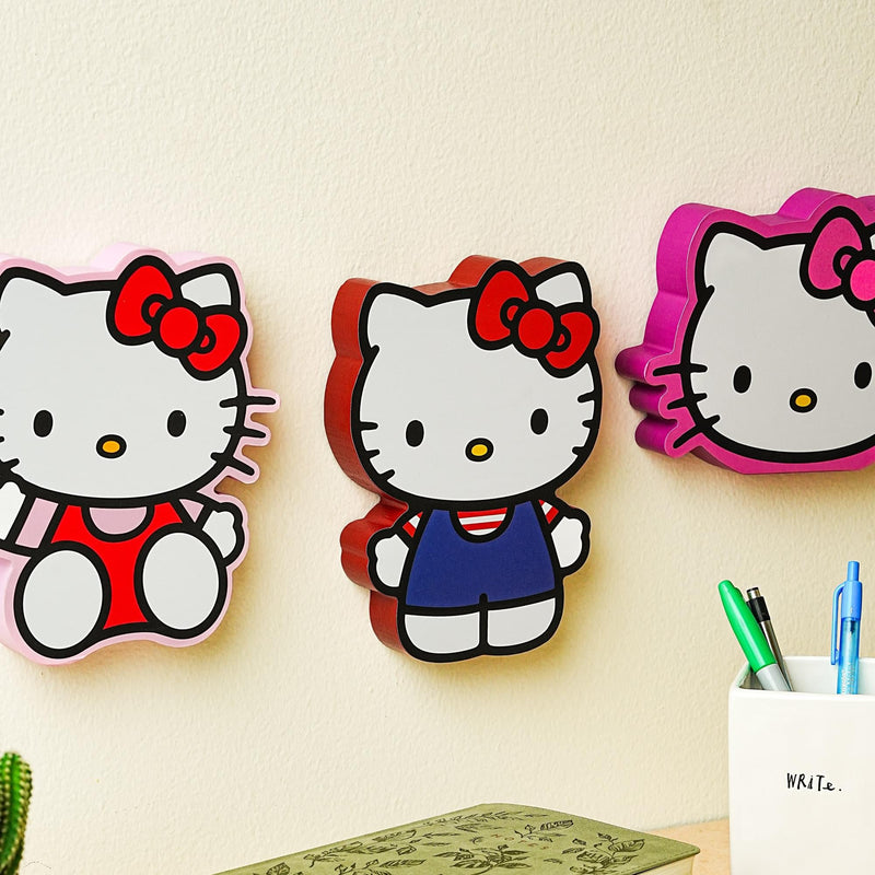Sanrio Hello Kitty Classic Die-Cut Wooden Wall Art Sign | 8 x 6 Inches product image 3 of 8