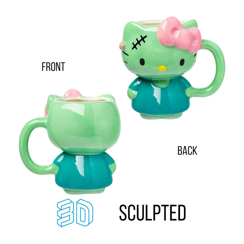 Sanrio Hello Kitty Frankenstein Costume 20 Ounce 3D Sculpted Ceramic Mug product image 2 of 6