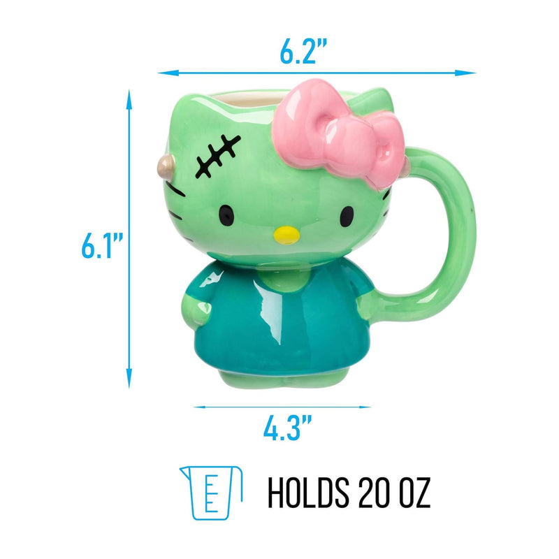 Sanrio Hello Kitty Frankenstein Costume 20 Ounce 3D Sculpted Ceramic Mug product image 3 of 6