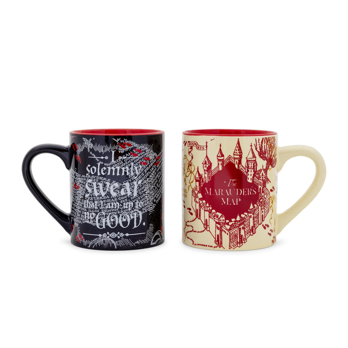 Harry Potter - Marauder's Map Quotes Ceramic Mug Set | Each Holds 14 Ounces