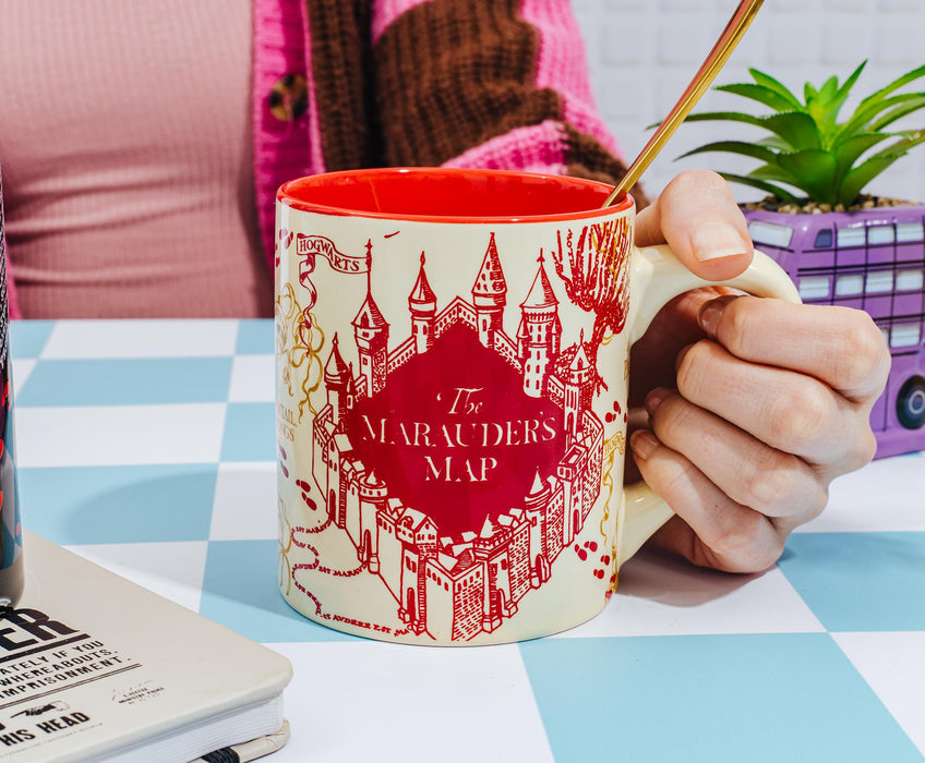 Harry Potter - Marauder's Map Quotes Ceramic Mug Set | Each Holds 14 Ounces