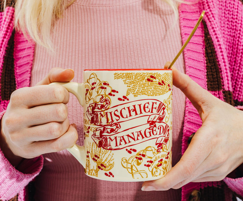 Harry Potter - Marauder's Map Quotes Ceramic Mug Set | Each Holds 14 Ounces