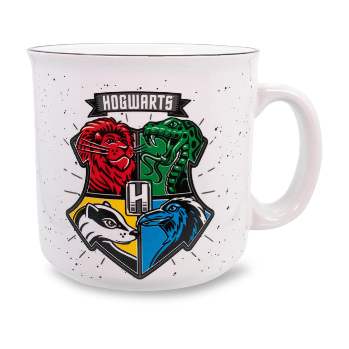 Harry Potter - Hogwarts Crest Ceramic Camper Mug | Holds 20 Ounces
