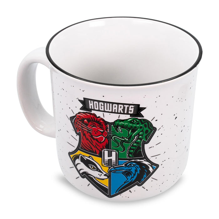 Harry Potter - Hogwarts Crest Ceramic Camper Mug | Holds 20 Ounces