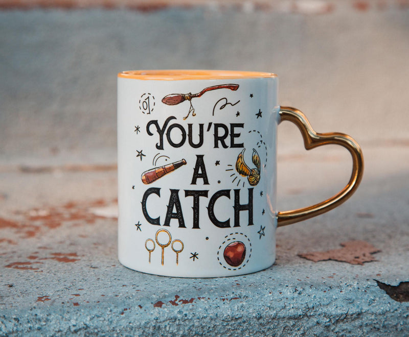 Harry Potter - Quidditch "You're A Catch" Sculpted Handle Ceramic Mug | 14 Ounces product image 8 of 8