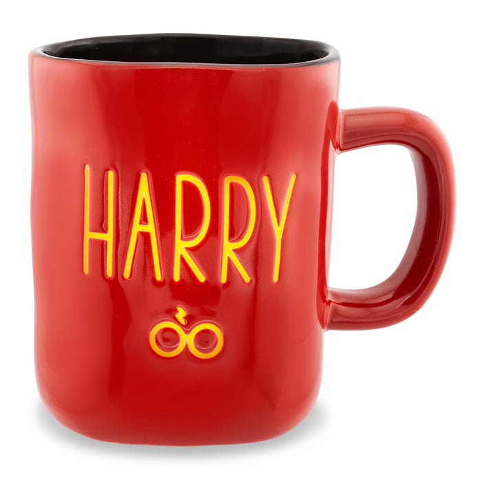 Harry Potter - Wax Resist Ceramic Pottery Mug | Holds 25 Ounces