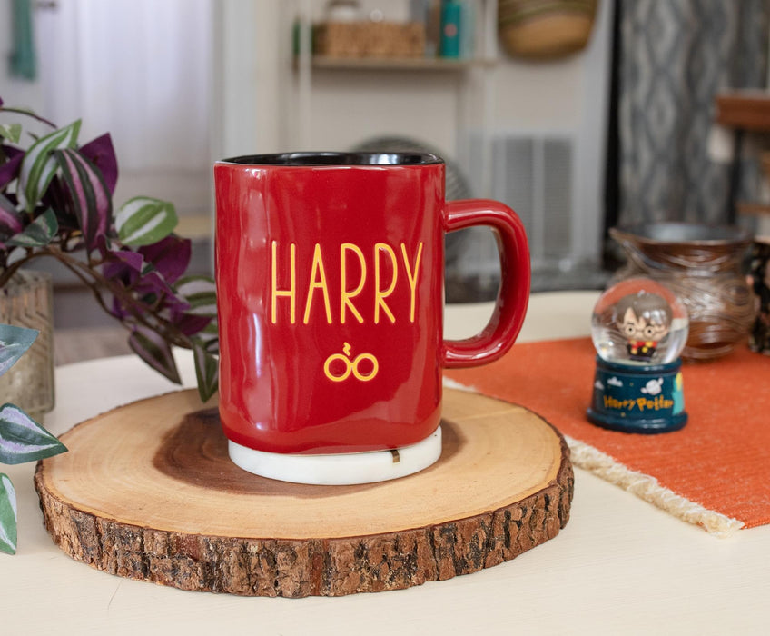 Harry Potter - Wax Resist Ceramic Pottery Mug | Holds 25 Ounces
