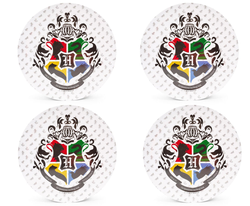 Harry Potter - Hogwarts Crest 10-Inch Melamine Dinner Plates | Set of 4