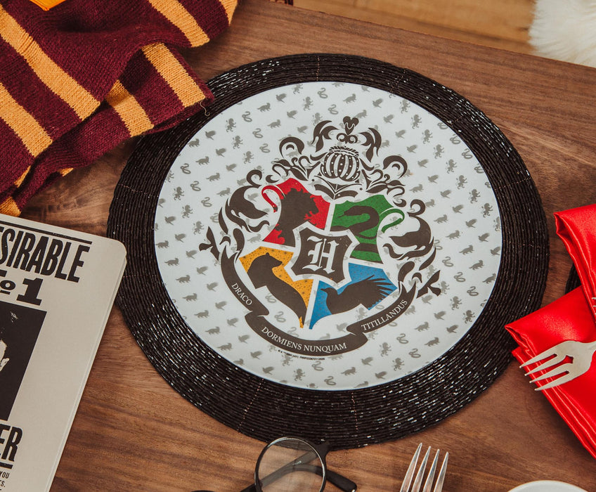 Harry Potter - Hogwarts Crest 10-Inch Melamine Dinner Plates | Set of 4