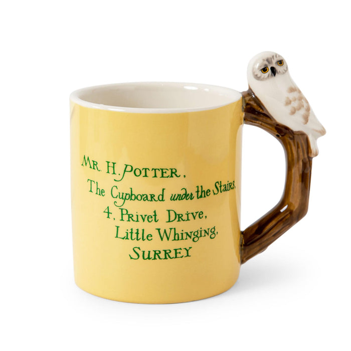 Harry Potter - Envelope Ceramic Mug with Sculpted Hedwig Handle | Holds 20 Ounces