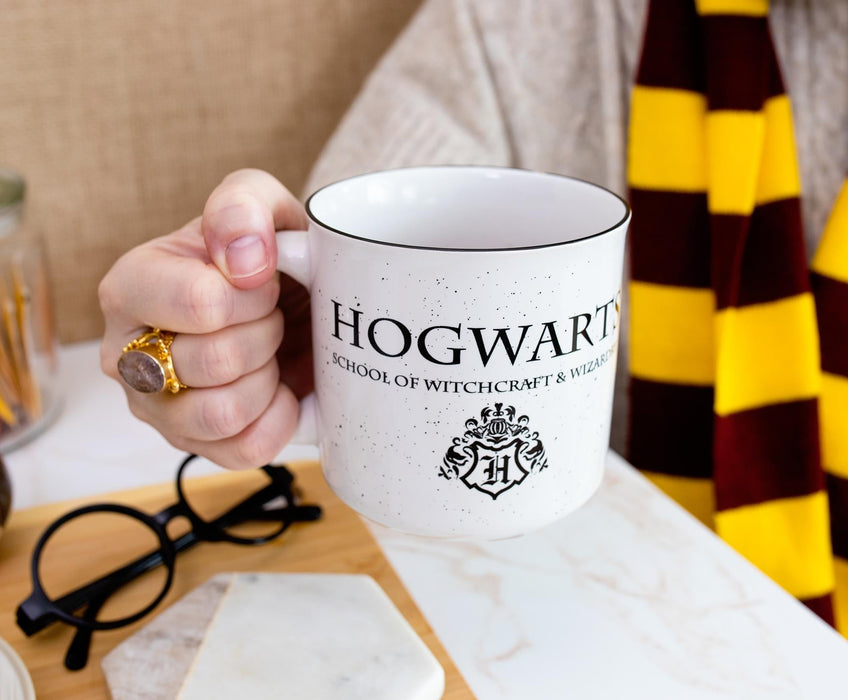 Harry Potter - Hogwarts Logo Ceramic Camper Mug | 20 Ounces