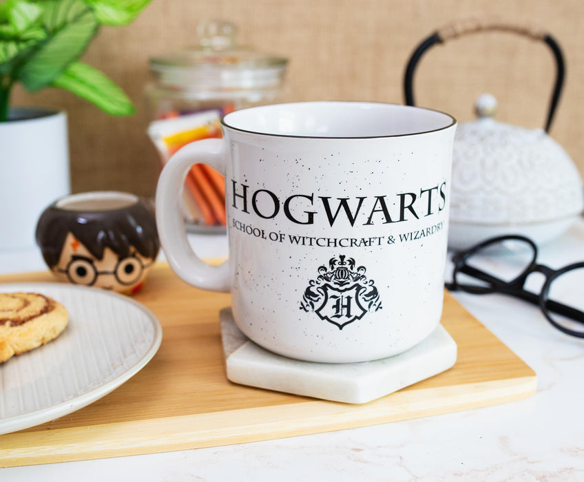 Harry Potter - Hogwarts Logo Ceramic Camper Mug | 20 Ounces
