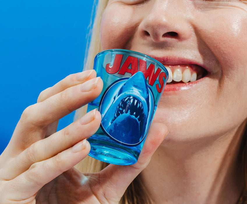 Jaws - Movie Poster Logo Shot Glass | Holds 2 Ounces