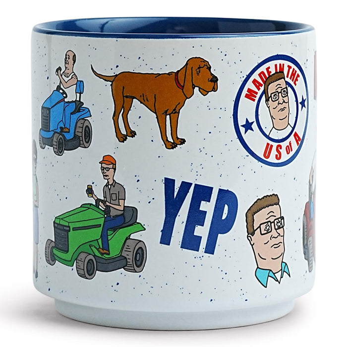 King Of The Hill Episode Icons Single Stackable Ceramic Mug | Holds 13 Ounces