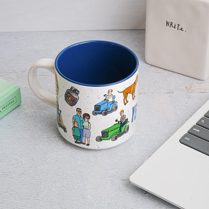 King Of The Hill Episode Icons Single Stackable Ceramic Mug | Holds 13 Ounces