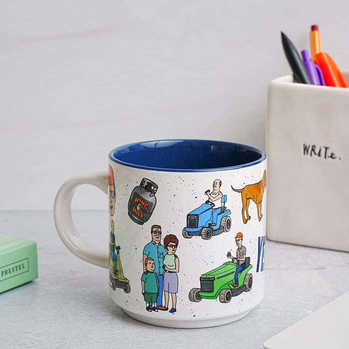 King Of The Hill Episode Icons Single Stackable Ceramic Mug | Holds 13 Ounces