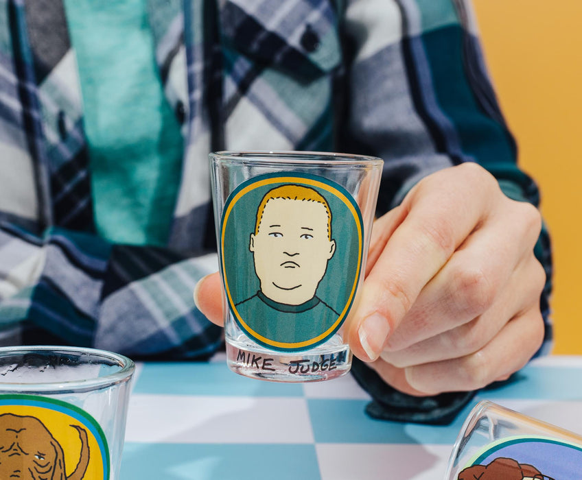 King Of the Hill - Family Portraits 2-Ounce Mini Shot Glasses | Set of 4