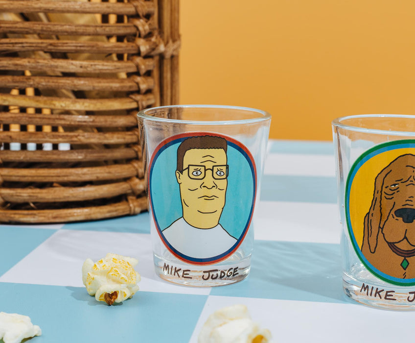 King Of the Hill - Family Portraits 2-Ounce Mini Shot Glasses | Set of 4