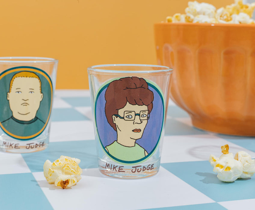 King Of the Hill - Family Portraits 2-Ounce Mini Shot Glasses | Set of 4