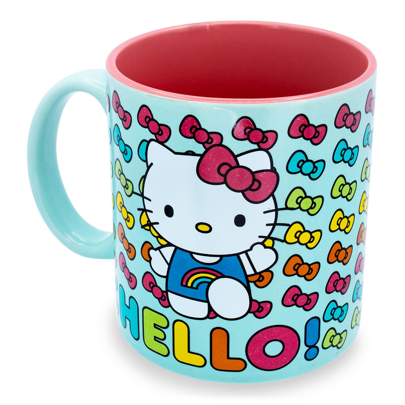 Sanrio Hello Kitty Hello Rainbows Ceramic Mug | Holds 20 Ounces product image 2 of 9