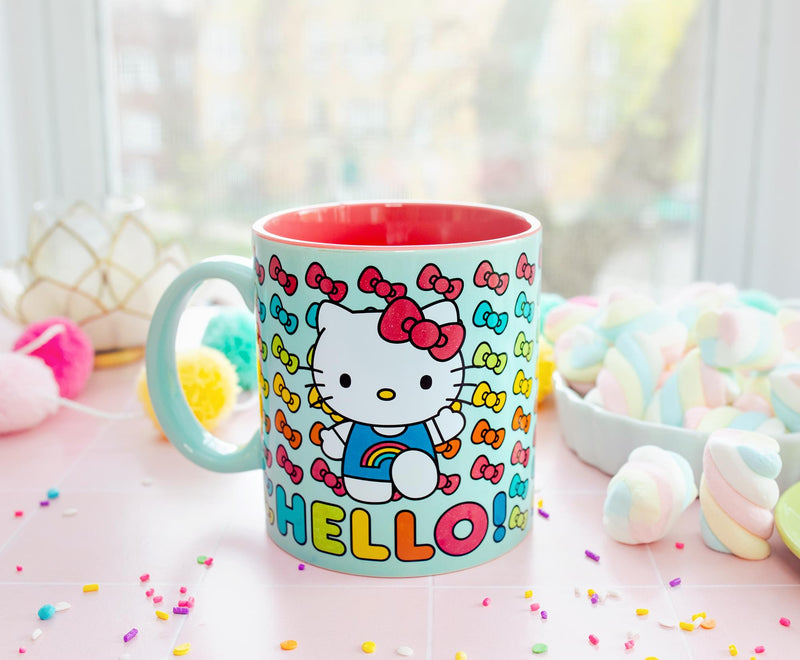 Sanrio Hello Kitty Hello Rainbows Ceramic Mug | Holds 20 Ounces product image 3 of 9