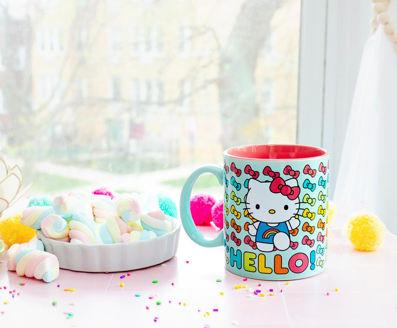 Sanrio Hello Kitty Hello Rainbows Ceramic Mug | Holds 20 Ounces product image 4 of 9