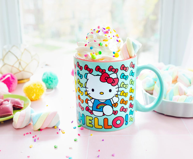 Sanrio Hello Kitty Hello Rainbows Ceramic Mug | Holds 20 Ounces product image 5 of 9