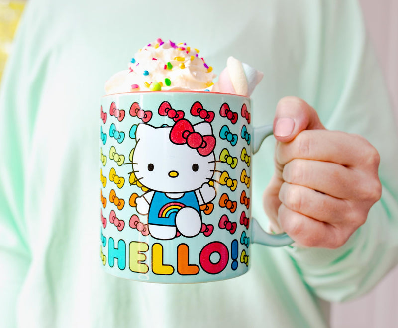 Sanrio Hello Kitty Hello Rainbows Ceramic Mug | Holds 20 Ounces product image 6 of 9