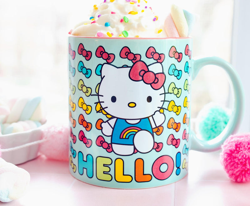 Sanrio Hello Kitty Hello Rainbows Ceramic Mug | Holds 20 Ounces product image 7 of 9