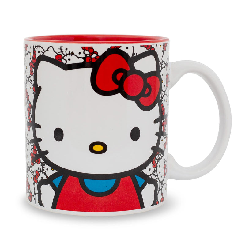 Sanrio Hello Kitty Allover Faces Ceramic Mug | Holds 20 Ounces product image 2 of 8