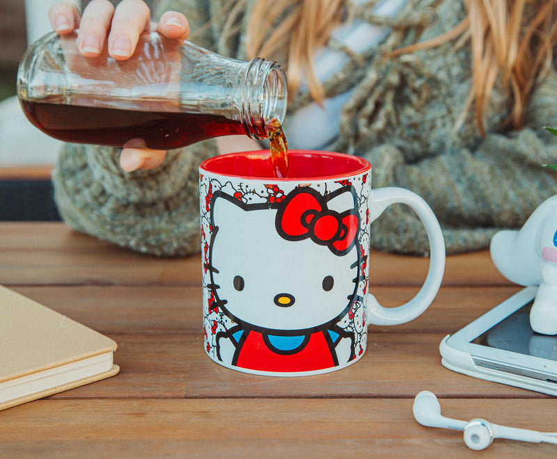 Sanrio Hello Kitty Allover Faces Ceramic Mug | Holds 20 Ounces product image 6 of 8
