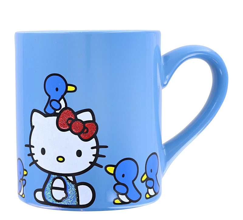 Sanrio Hello Kitty Blue Sparkles Ceramic Mug | Holds 14 Ounces product image 1 of 6