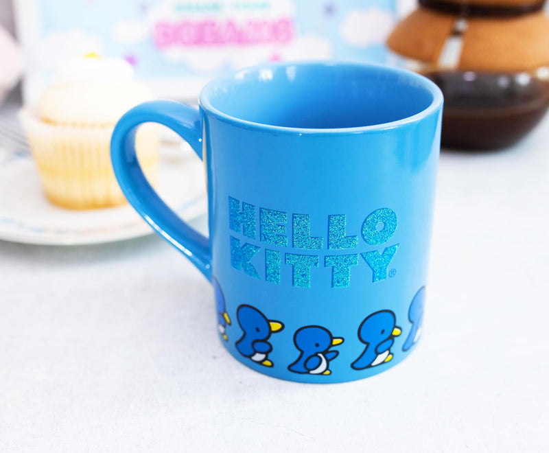 Sanrio Hello Kitty Blue Sparkles Ceramic Mug | Holds 14 Ounces product image 4 of 6